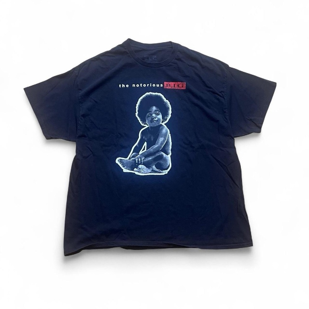 THE NOTORIOUS B.I.G. Black T-Shirt XL Men's READY TO DIE